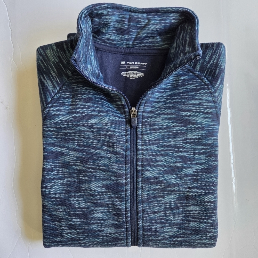 Tek Gear Blue Fleece Patterned Jacket - Picture 9 of 9